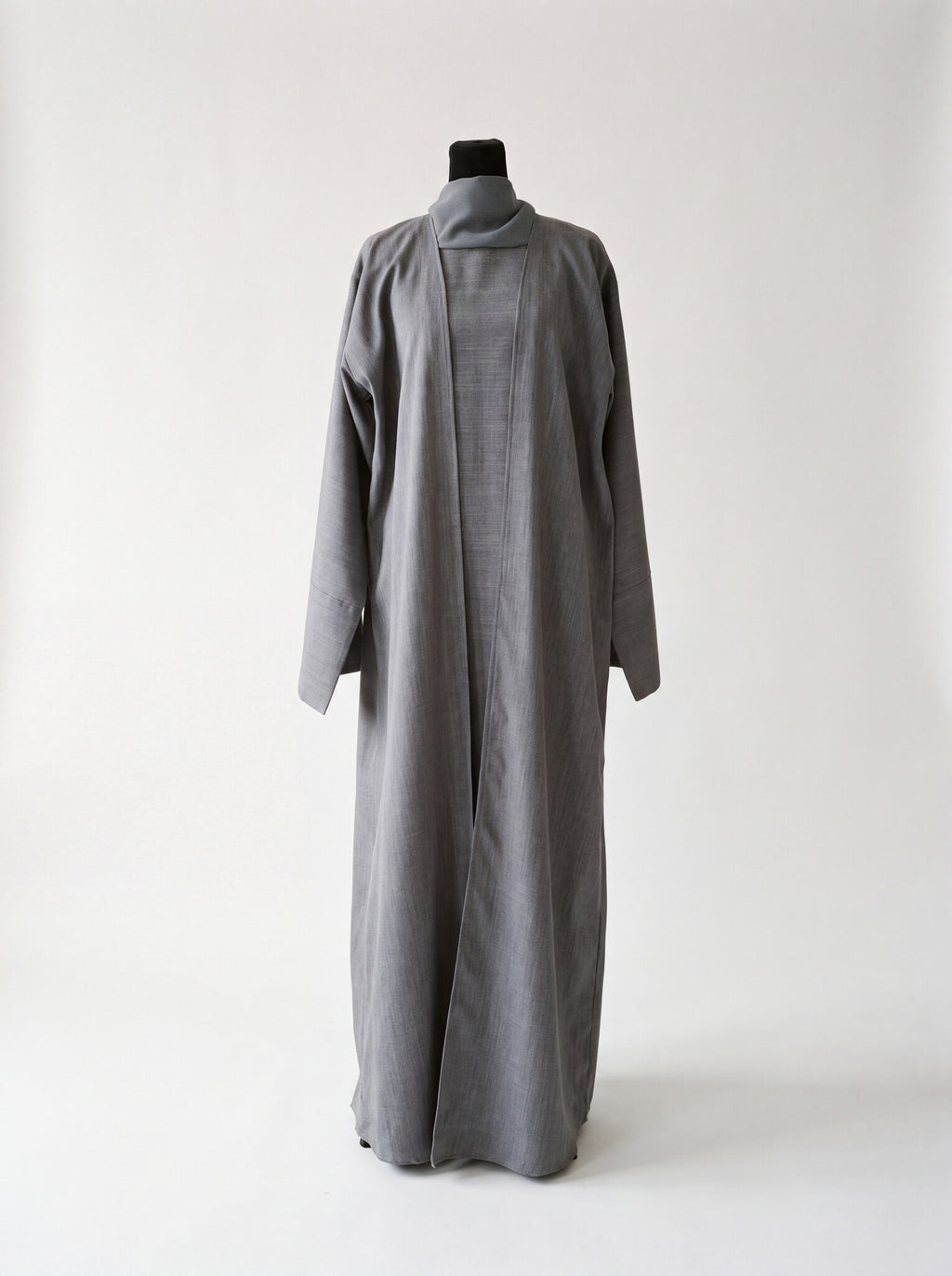 Safa Abaya - Charcoal Gray front view