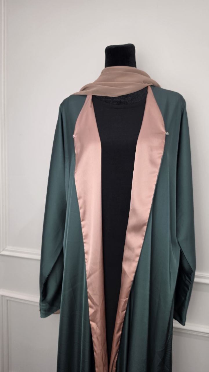 Raya Abaya - Teal Rose additional view