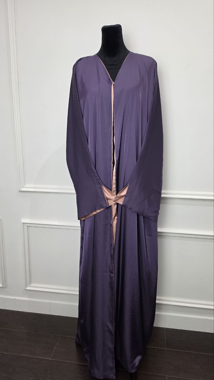 Raya Abaya - Emerald Rose full length view